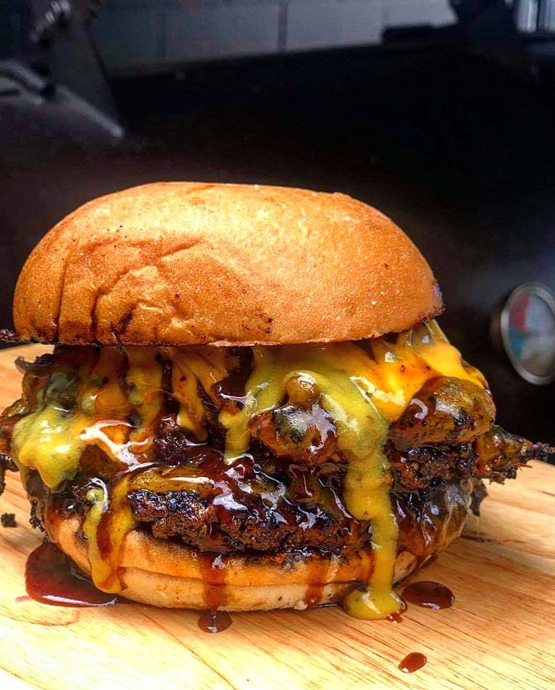 Phat Boyz brisket burger