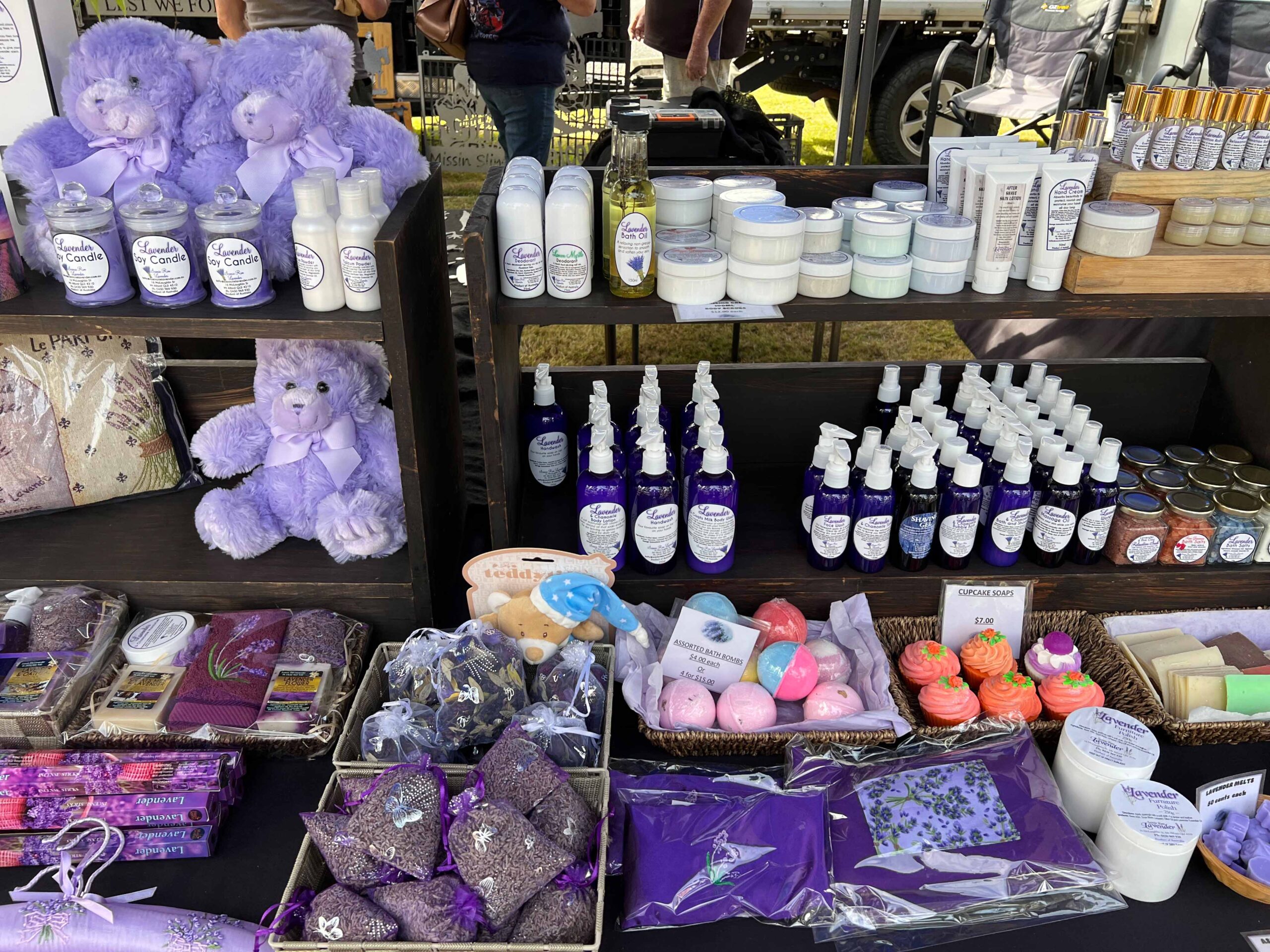 Lavender products at the Springfield Markets